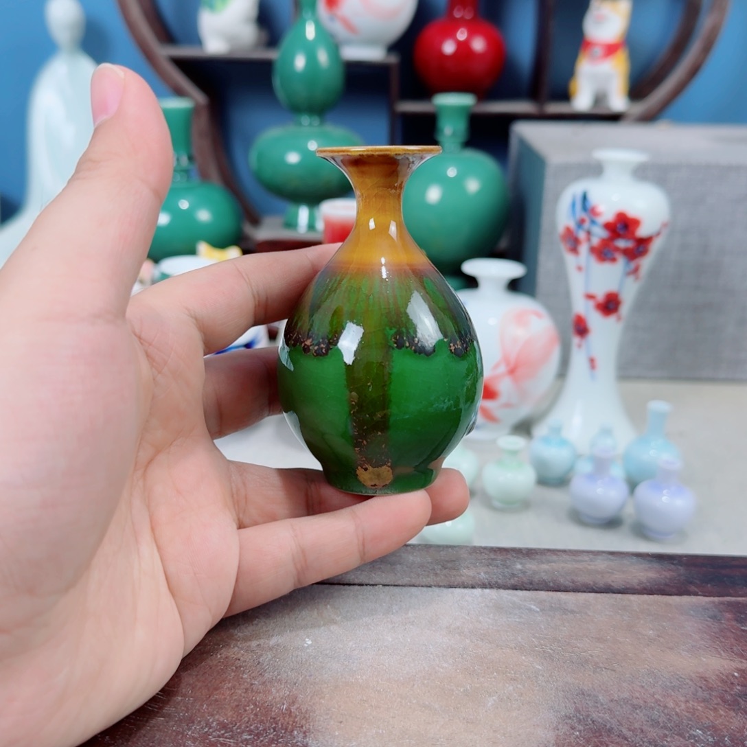 陶瓷手工小花器摆件