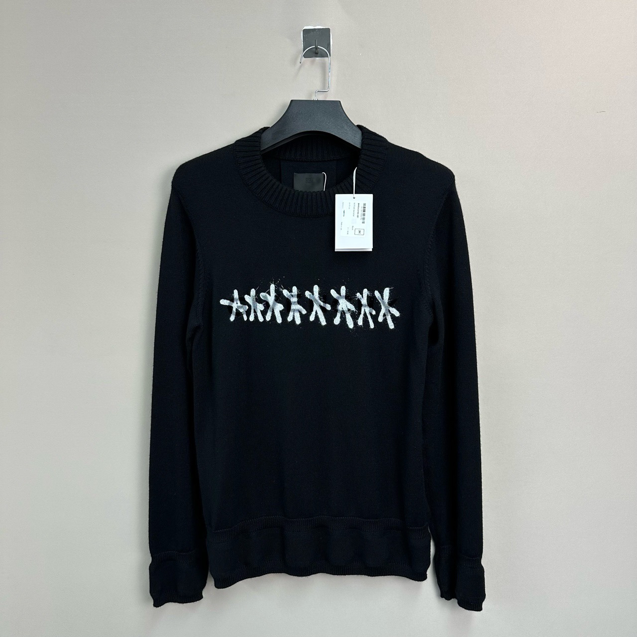 未使用 Givenchy/纪梵希 Chito联名款涂鸦植绒毛衣/M码/价10950