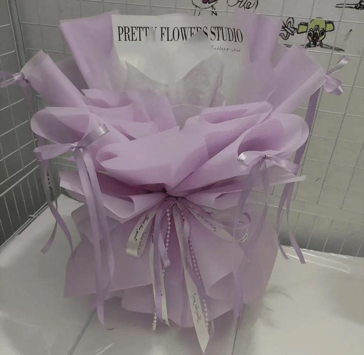 创意飘带成品DIY花束花壳免包母亲节教师节