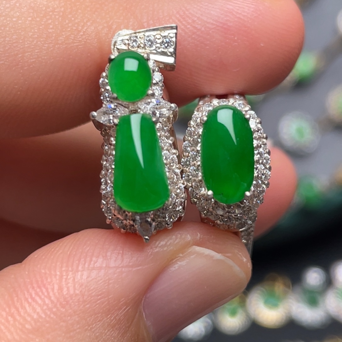 颈饰未镶嵌翡翠纯天然缅甸翡翠A货