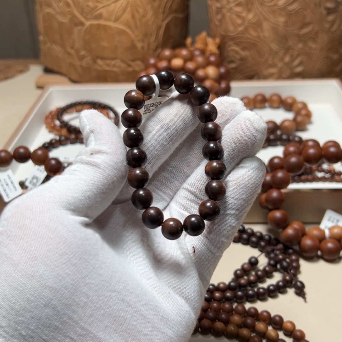 檀香木手串/手链是***！横纹沉水