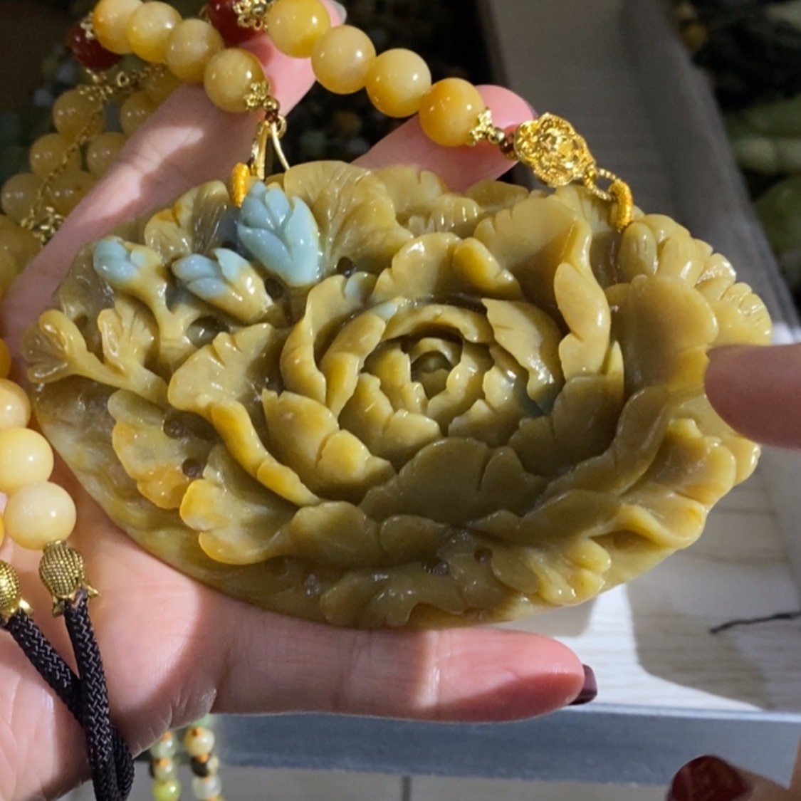 【闪购商品】岫玉毛衣链未镶嵌