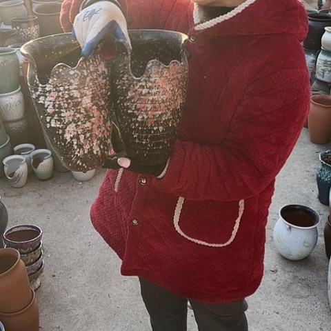 口15高25瑕疵盆子 