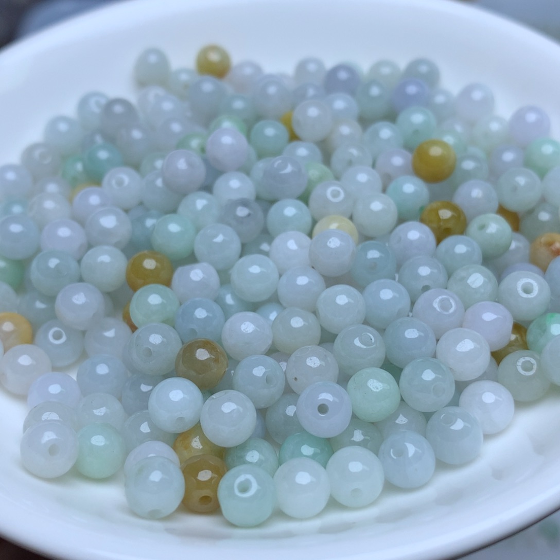 卡5.7淡三彩100个珠珠