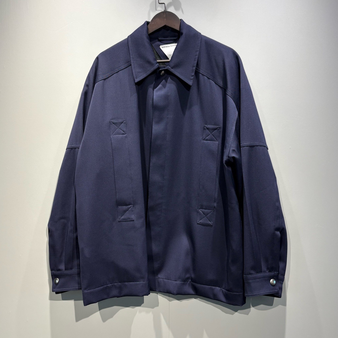 未使用 BOTTEGA VENETA/葆蝶家 ss25 夹克外套按扣开合/52码/0631