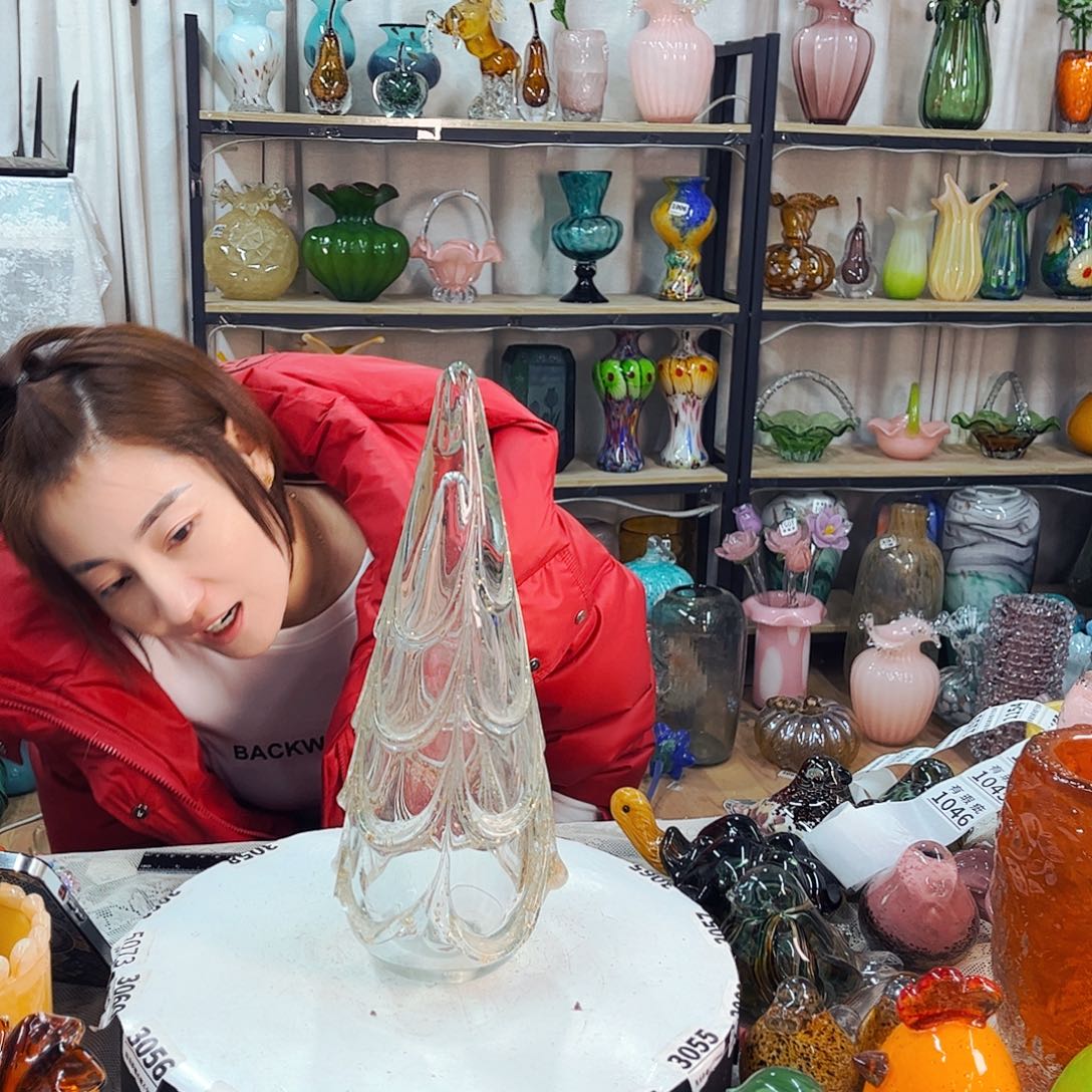 圣诞树瑕家悦琉璃工艺品