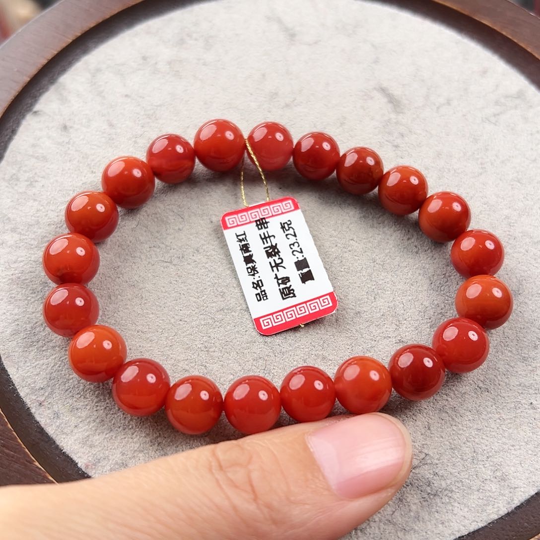 南红玛瑙手串未镶嵌