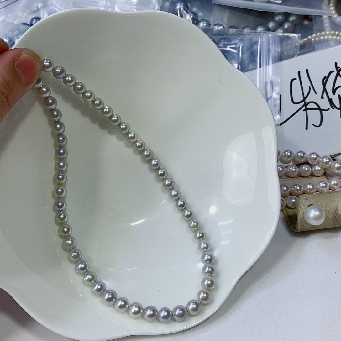 海水珍珠颈饰银S925镶嵌