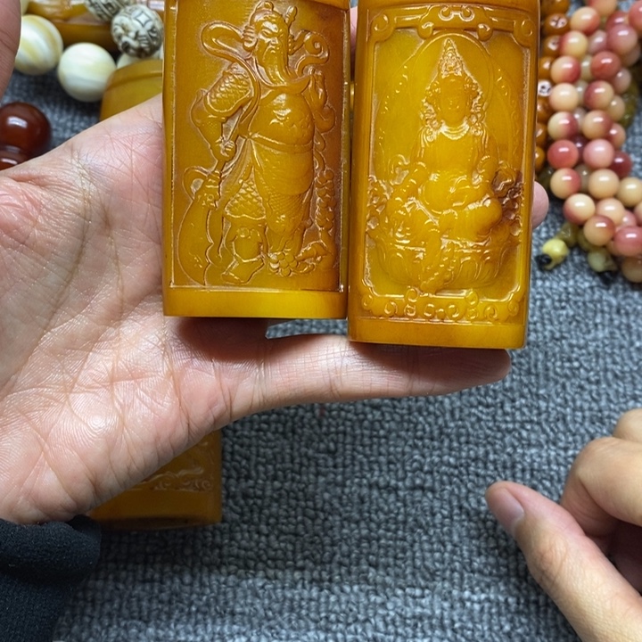 牛骨把件牦牛骨把件