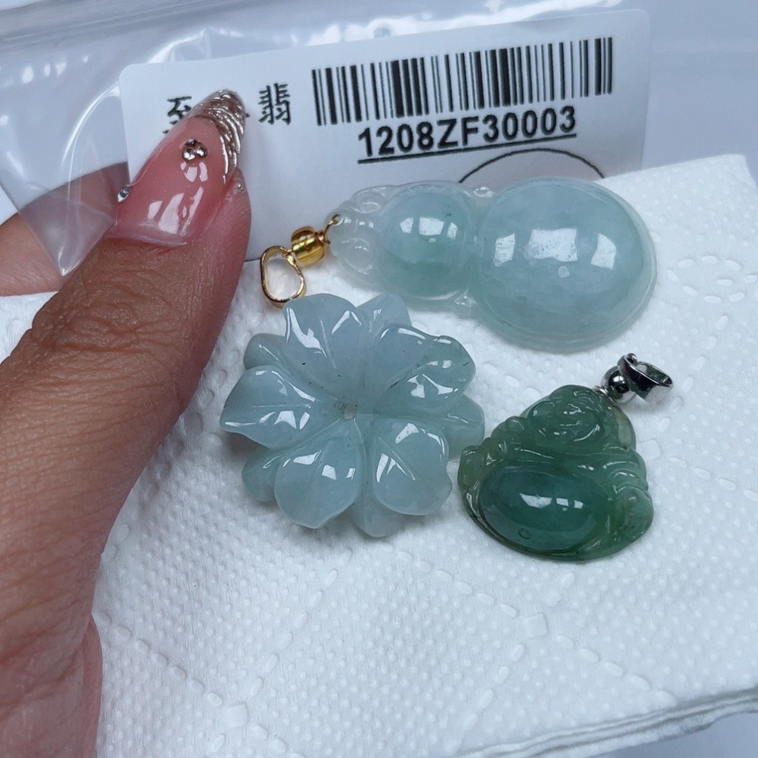 翡翠未镶嵌吊坠(不含链)