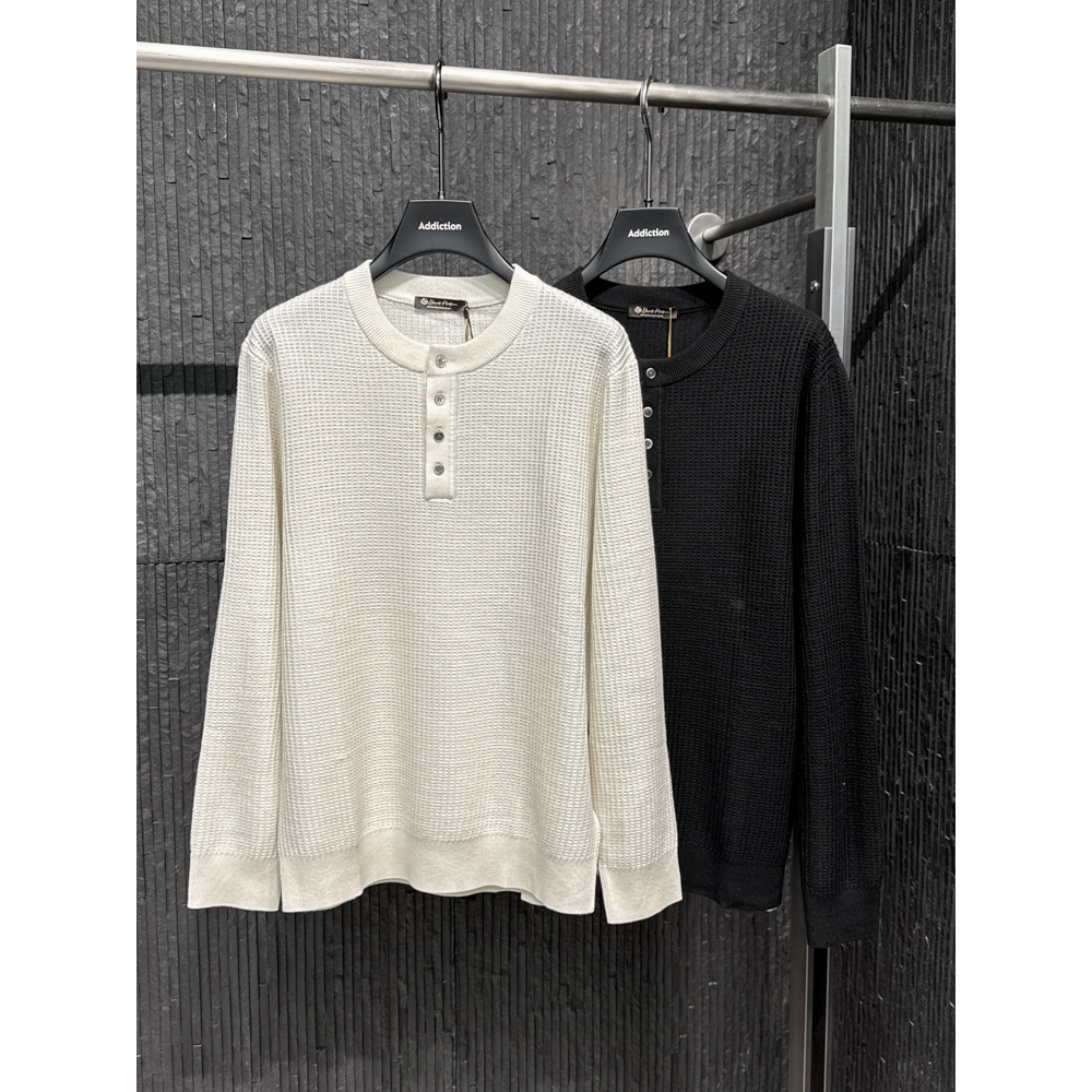 长袖WB1447   灰白休闲百搭潮流针织长袖衫