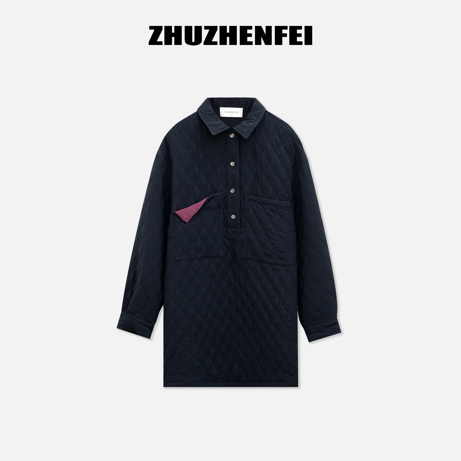 【上新】设计师原创简约小口袋慵懒松弛感宽松显瘦长袖外套 Z253113