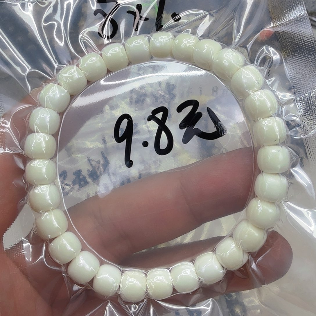 星月菩提手串64白菩提单圈8×7