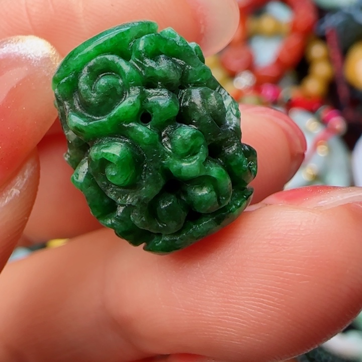 翡翠颈饰未镶嵌天然A货268