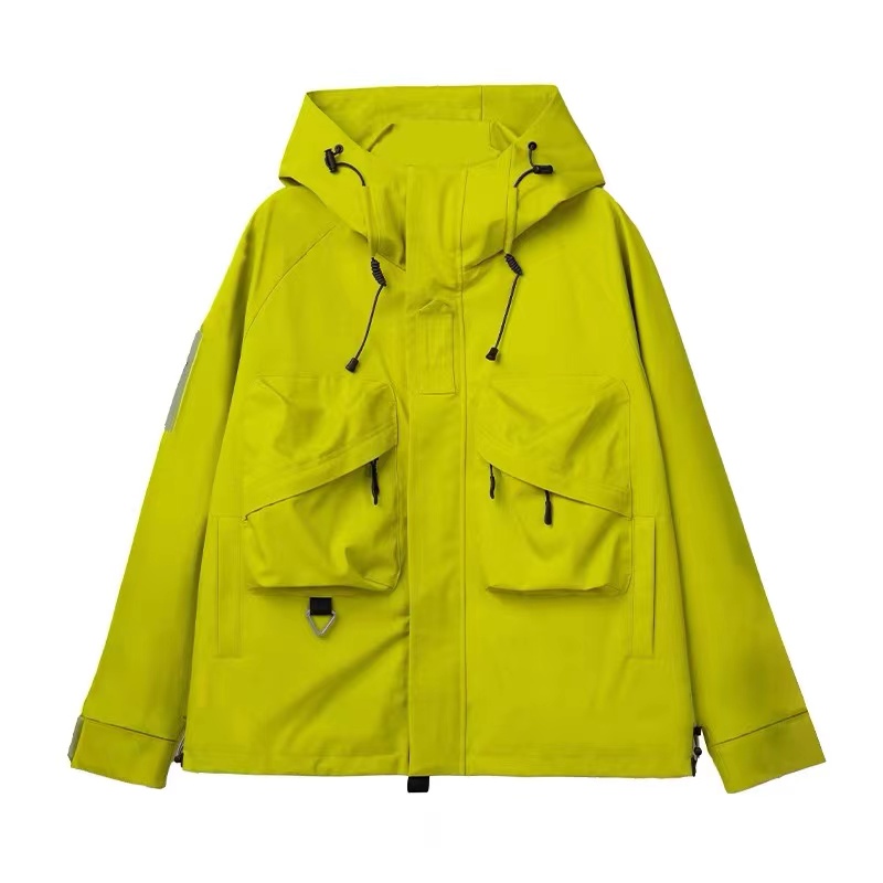 *-9176-机能风户外冲锋衣三防登山工装连帽情侣夹克外套