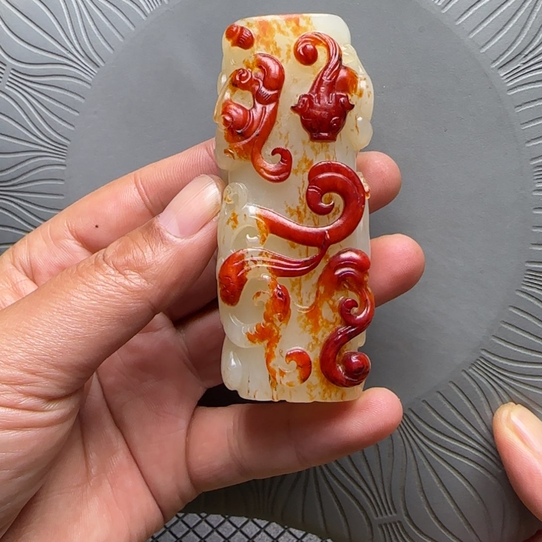 和田玉未镶嵌挂件郎*辉