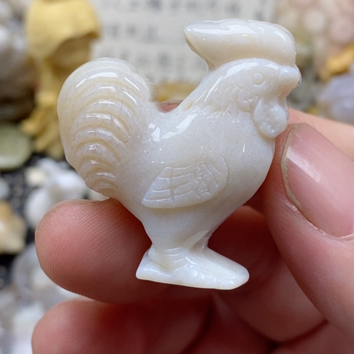 颈饰未镶嵌硅化珊瑚（珊瑚玉）