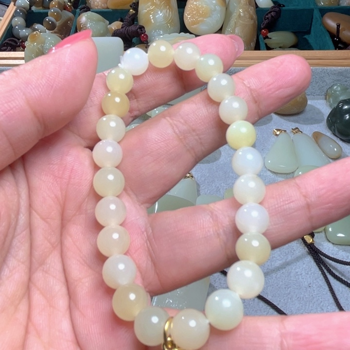 未镶嵌和田玉（糖玉）珠宝半成品