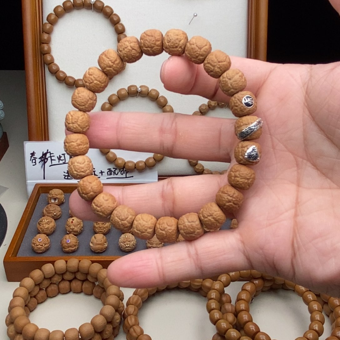 猴头核桃手串温*.饕餮