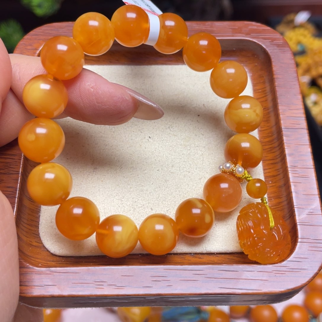 蜜蜡手链未镶嵌手串