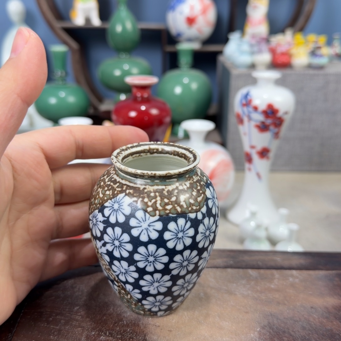 陶瓷手工小花器摆件