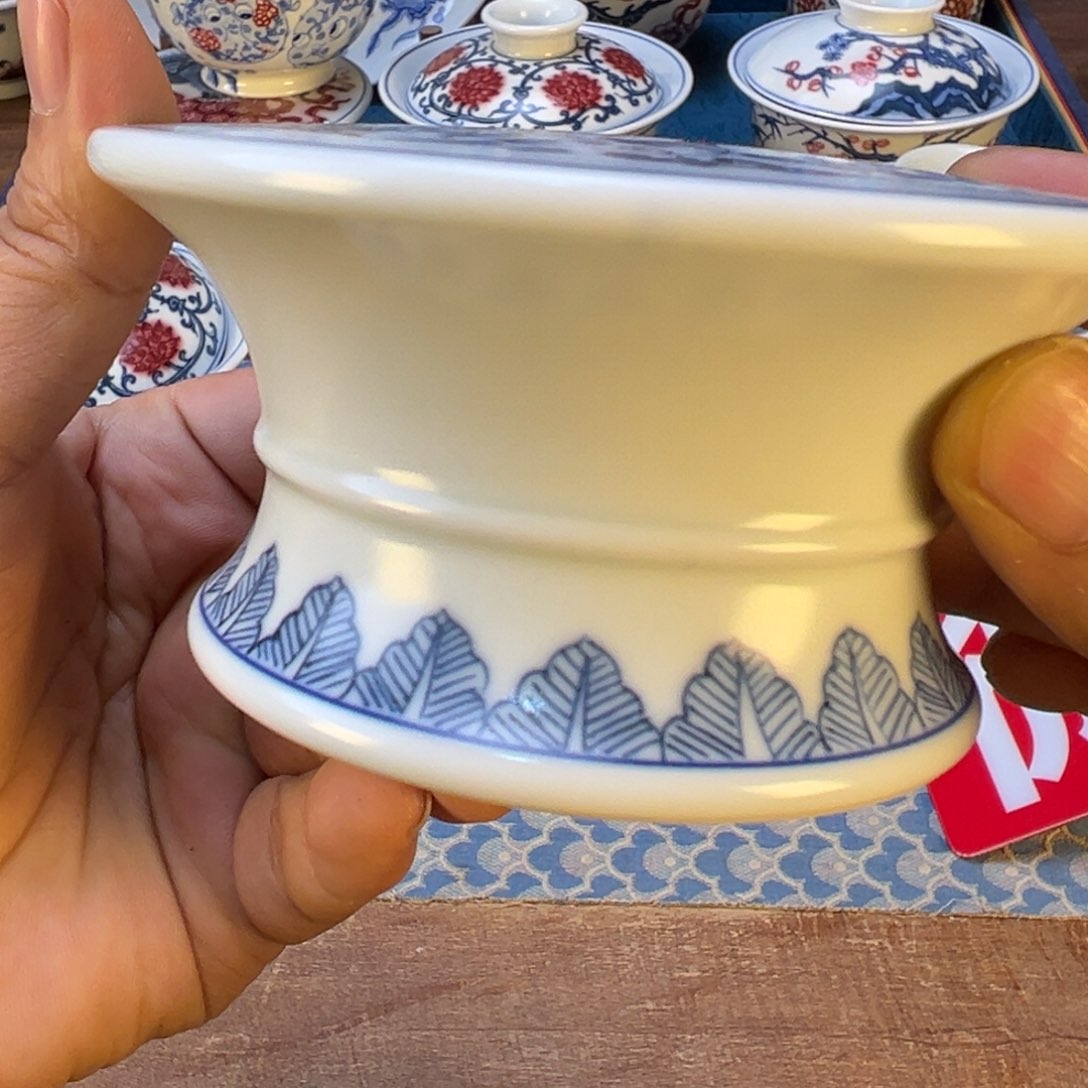 盖碗微瑕景德镇茶器百宝箱