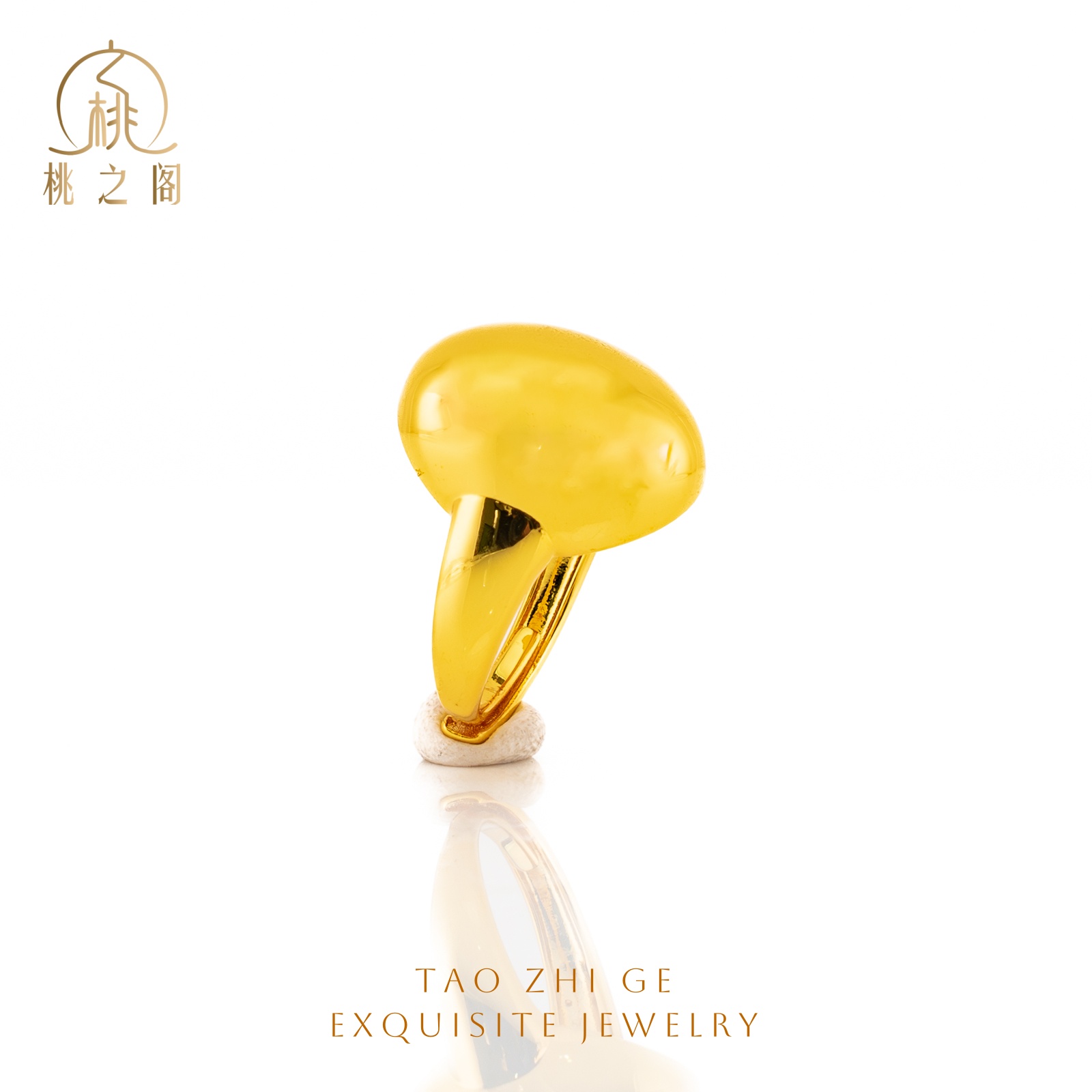 铜合金戒指 鸽子蛋开口戒指AS1048