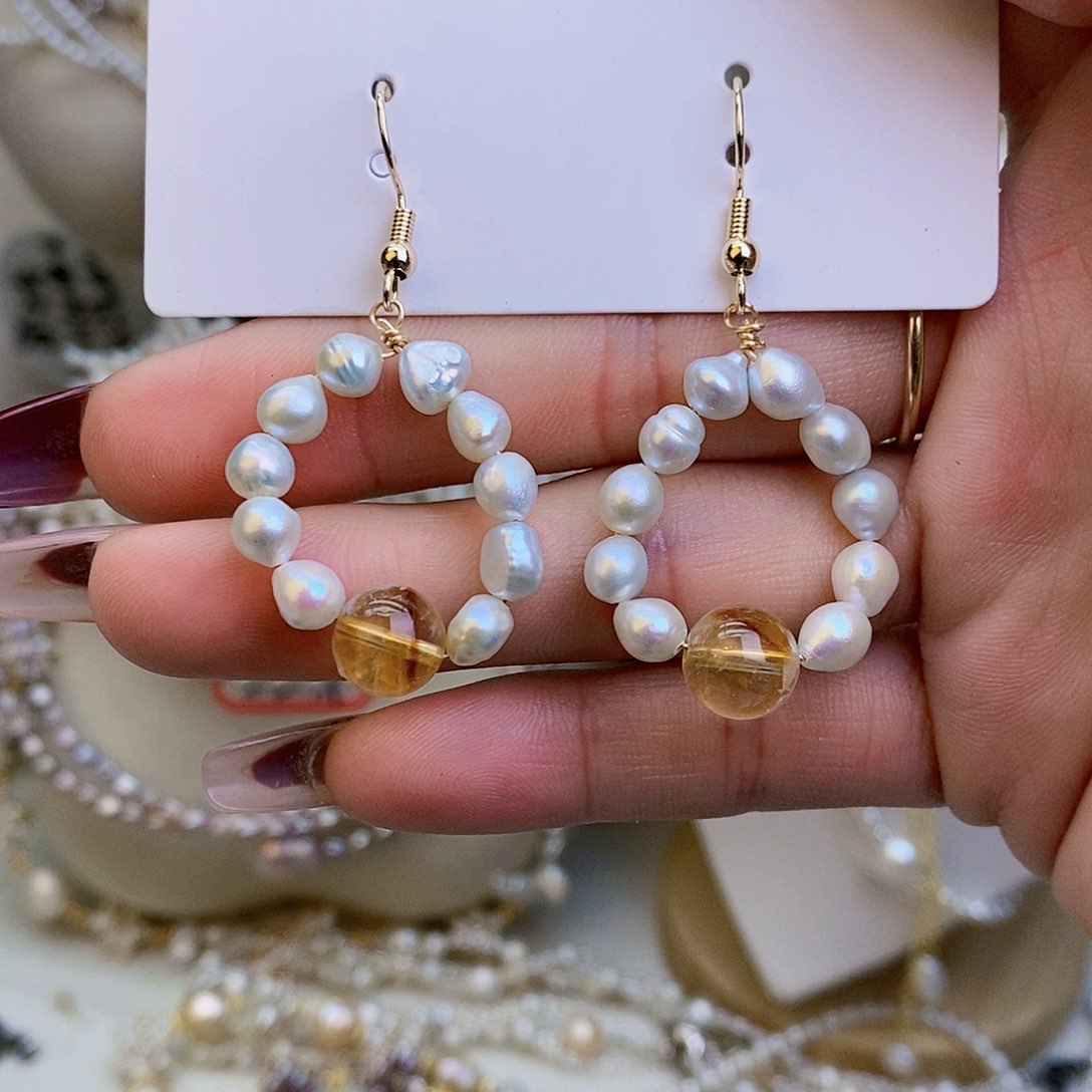 淡水珍珠颈饰银S925镶嵌