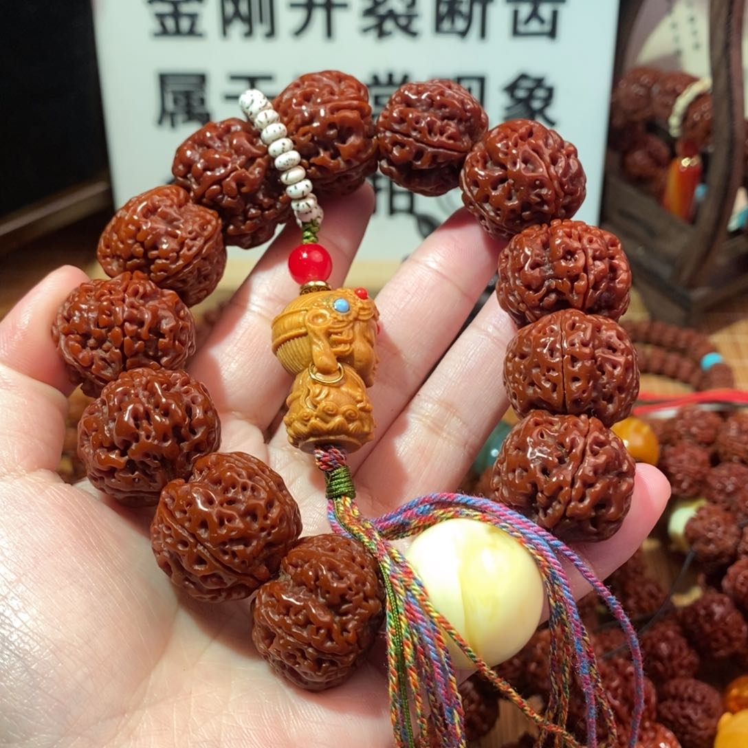 金刚菩提吊坠22235瓣度母跑环