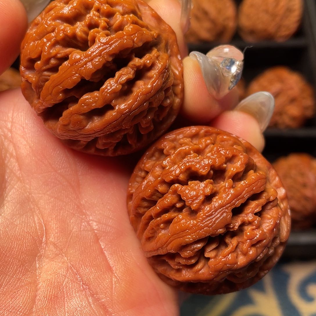 文玩核桃把件秦岭山脉核桃