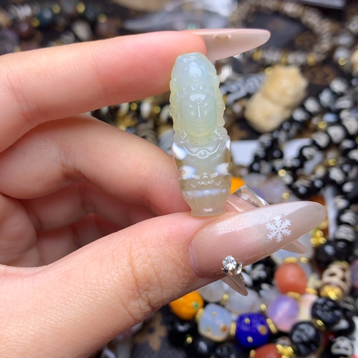 玛瑙/玉髓未镶嵌发一条