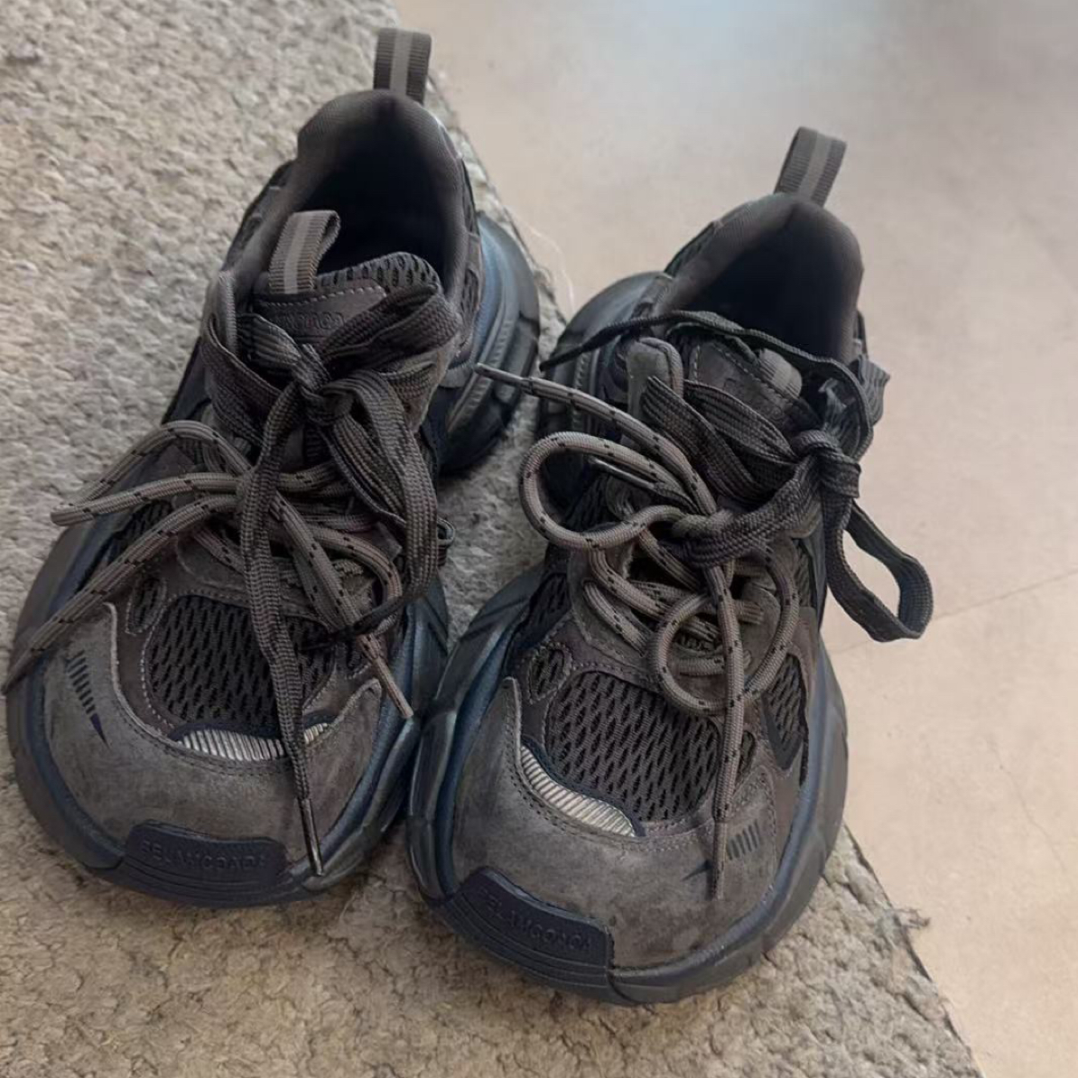 【林五五定制】秋季时尚增高厚底复古透气网面百搭休闲老爹鞋