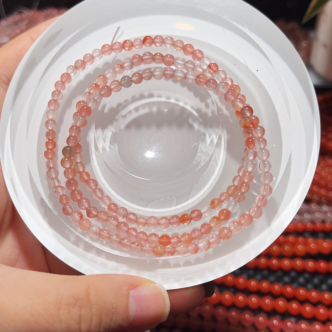 南红玛瑙未镶嵌手链