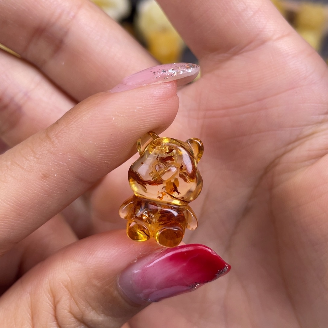 琥珀裸石未镶嵌蜜蜡