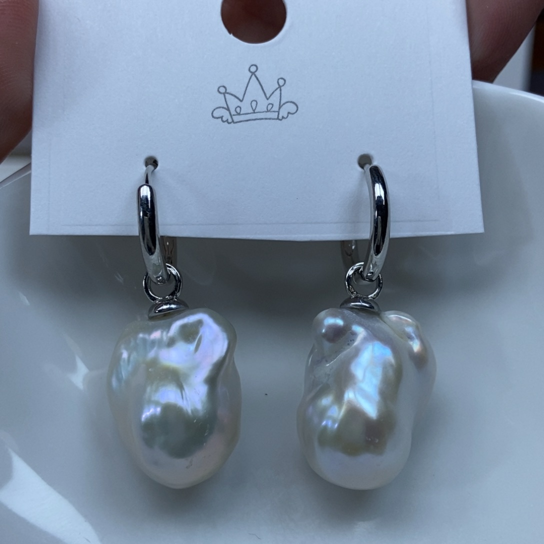 淡水珍珠耳环合金特价553