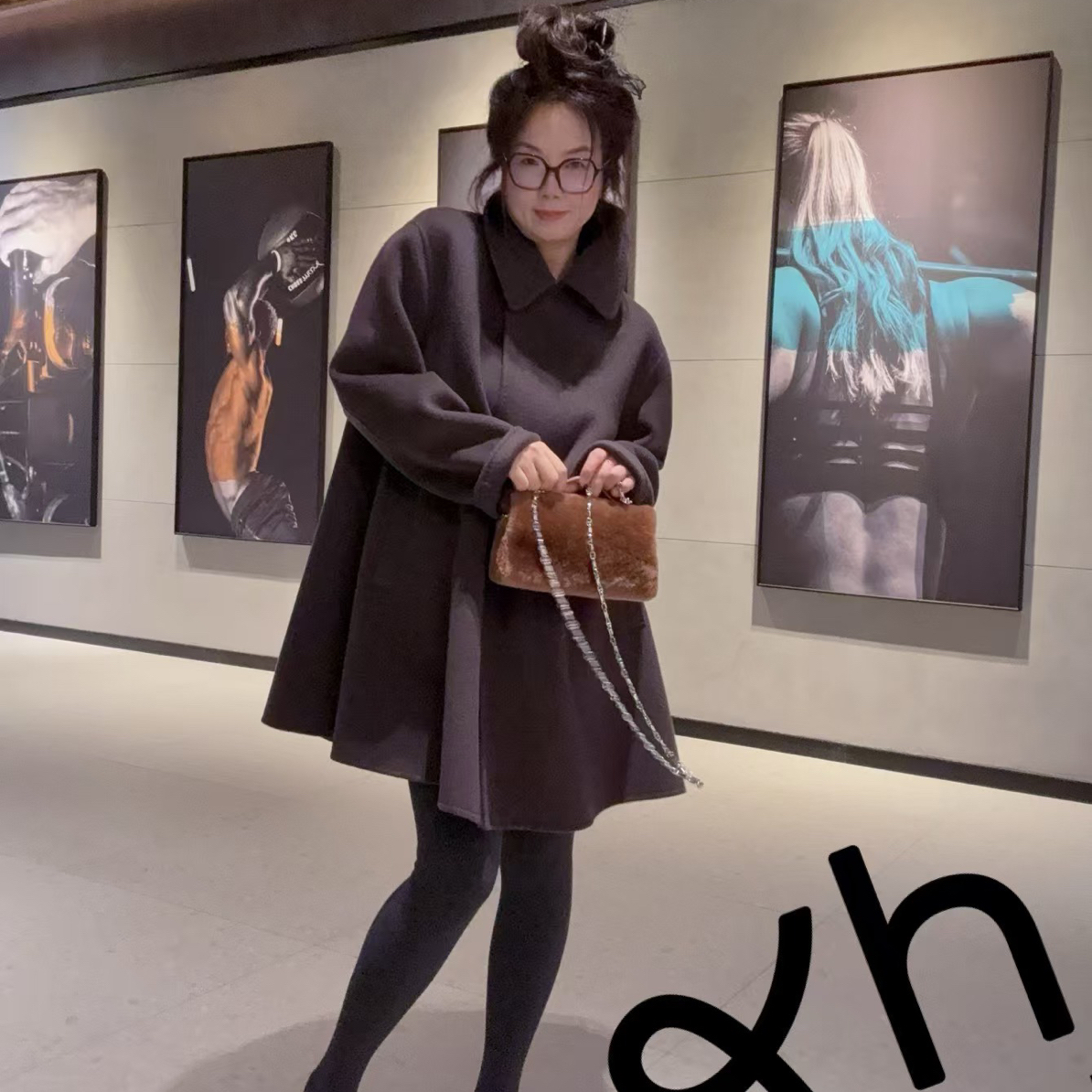 XUHUI-裸粉色山羊绒马甲大衣