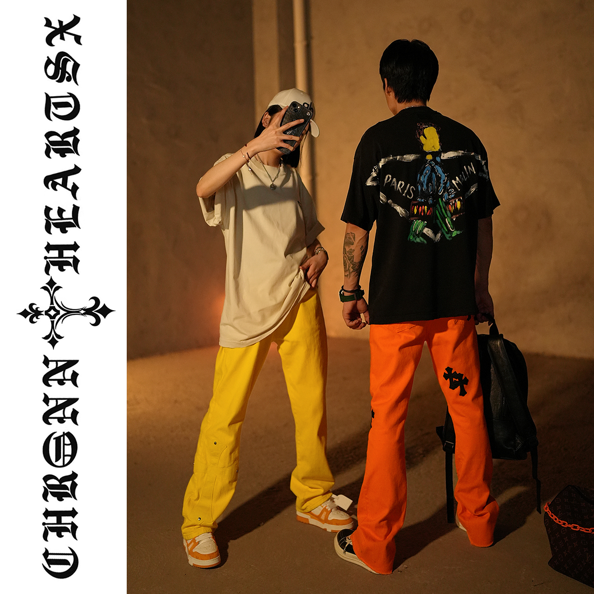 【媛媛专属 三角】植物手绘夏季潮流T恤短袖男女同款 KLX-TX66172