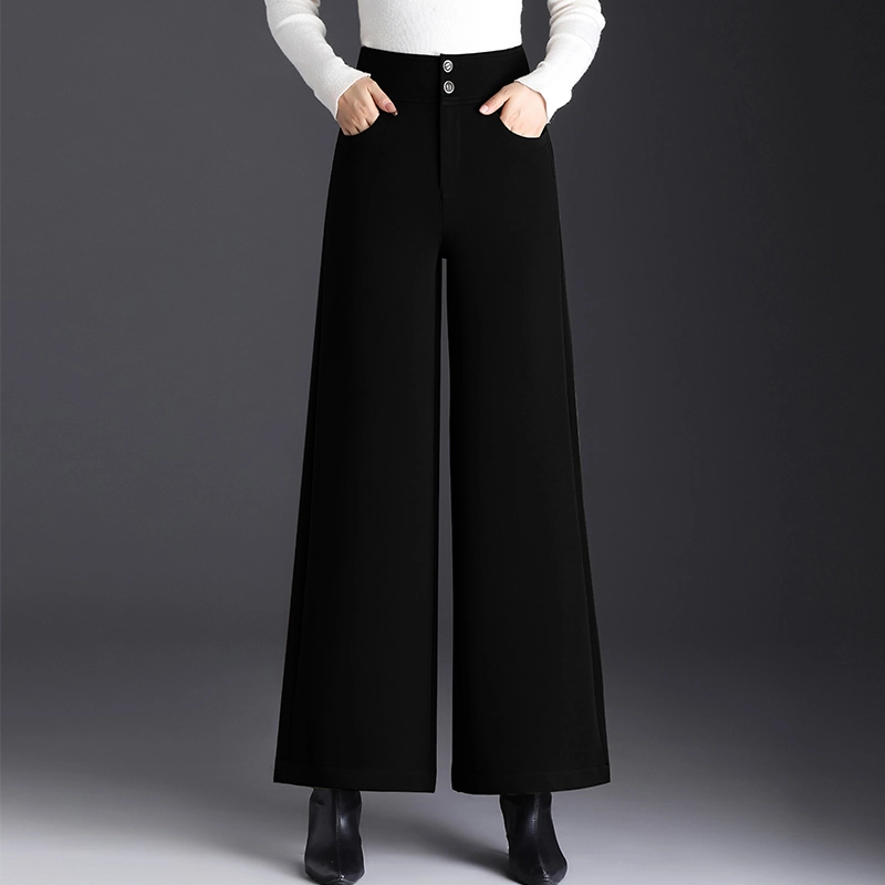【西装布料】阔腿裤春秋2025洋气经典版型大脚裤通勤休闲百搭长裤
