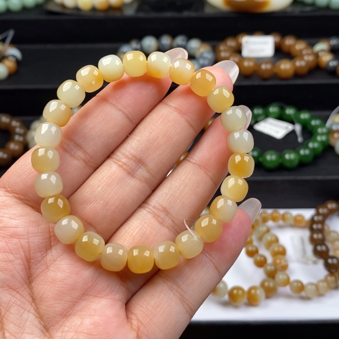 和田玉手串未镶嵌