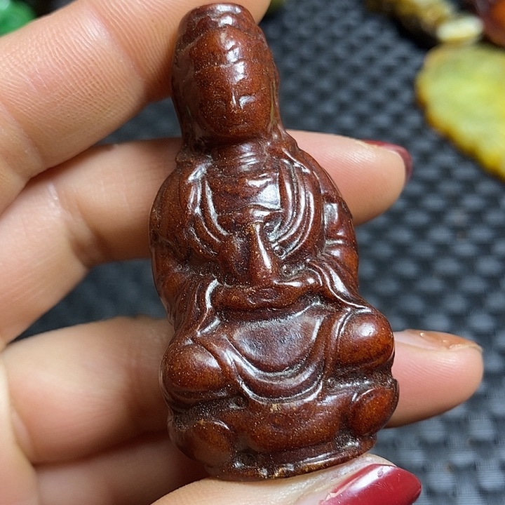 紫金钵盂菩提吊坠