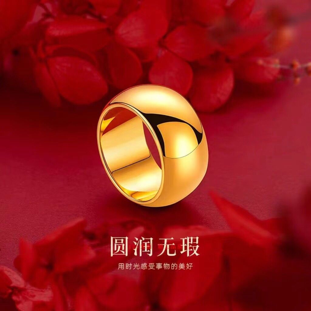 合金戒指 闭口 卡12亮面戒指经典时尚光面