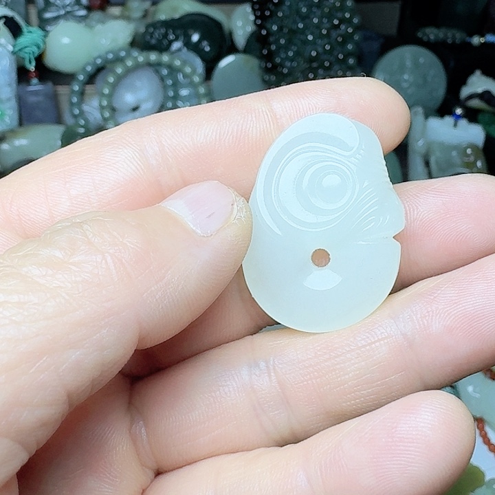 和田玉（白玉）颈饰未镶嵌