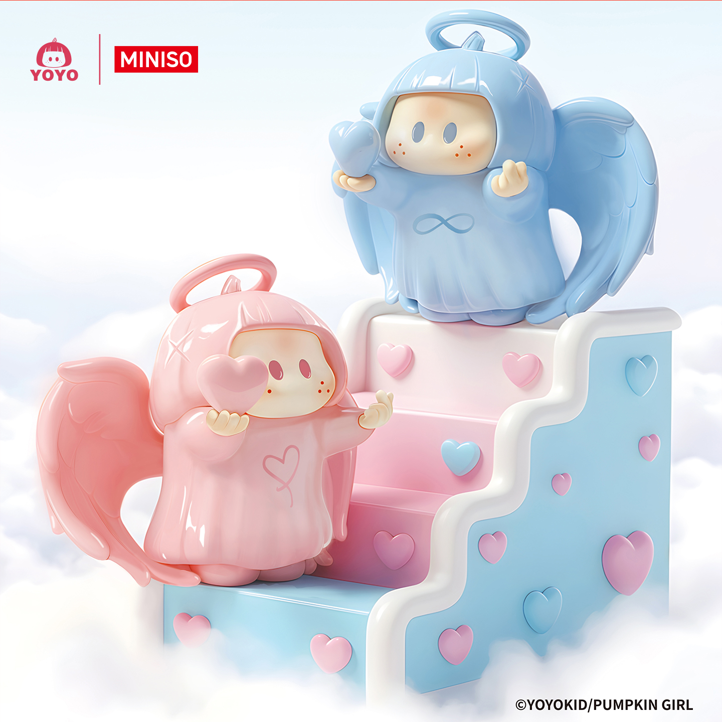 MINISO名创优品正版右右酱yoyo酱恋瓷情定永恒系列礼盒潮玩手办