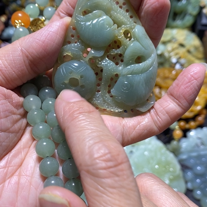 岫玉岫玉吊坠未镶嵌