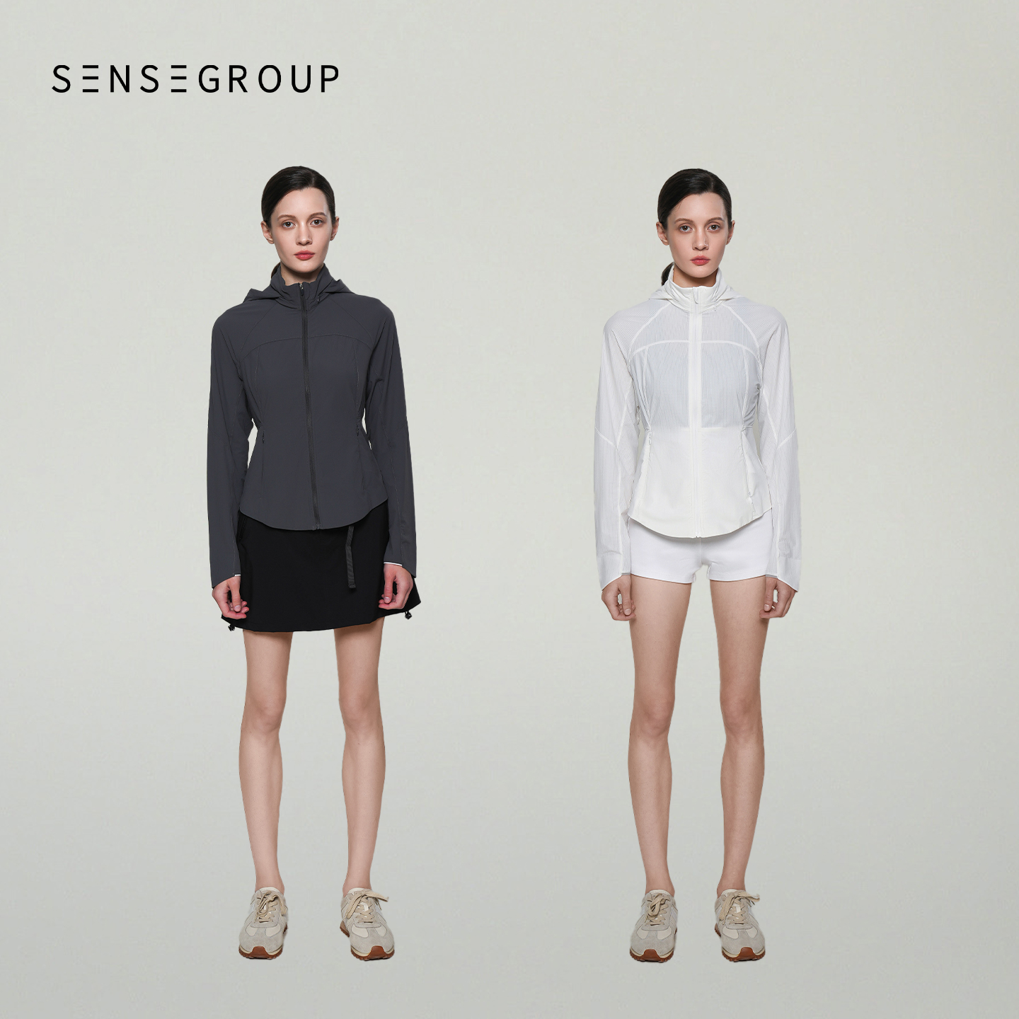 未南Winan.N防晒服女新款透气休闲时尚连帽凉感薄款短外套