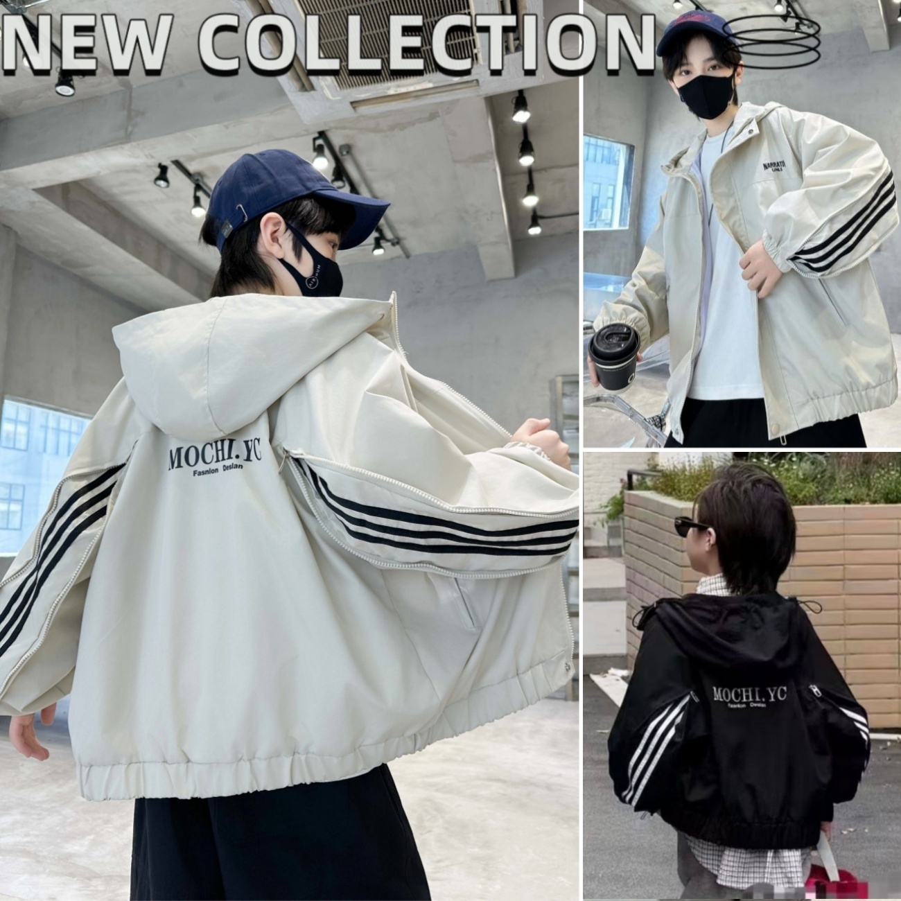 男童外套春秋季儿童连帽风衣2025新款中大童休闲衣服时尚帅气上衣