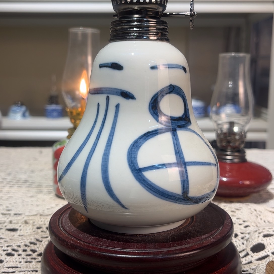 摆件景德镇陶瓷香薰灯