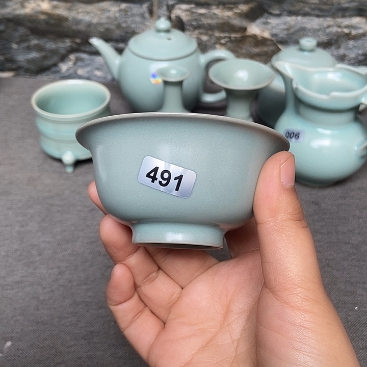 小压手杯原矿仿古