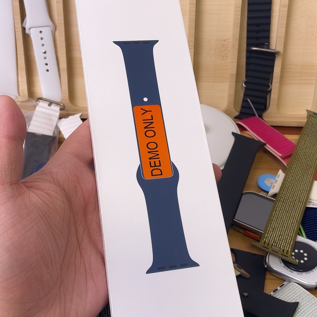 准新品蓝色硅胶大表盘45mm