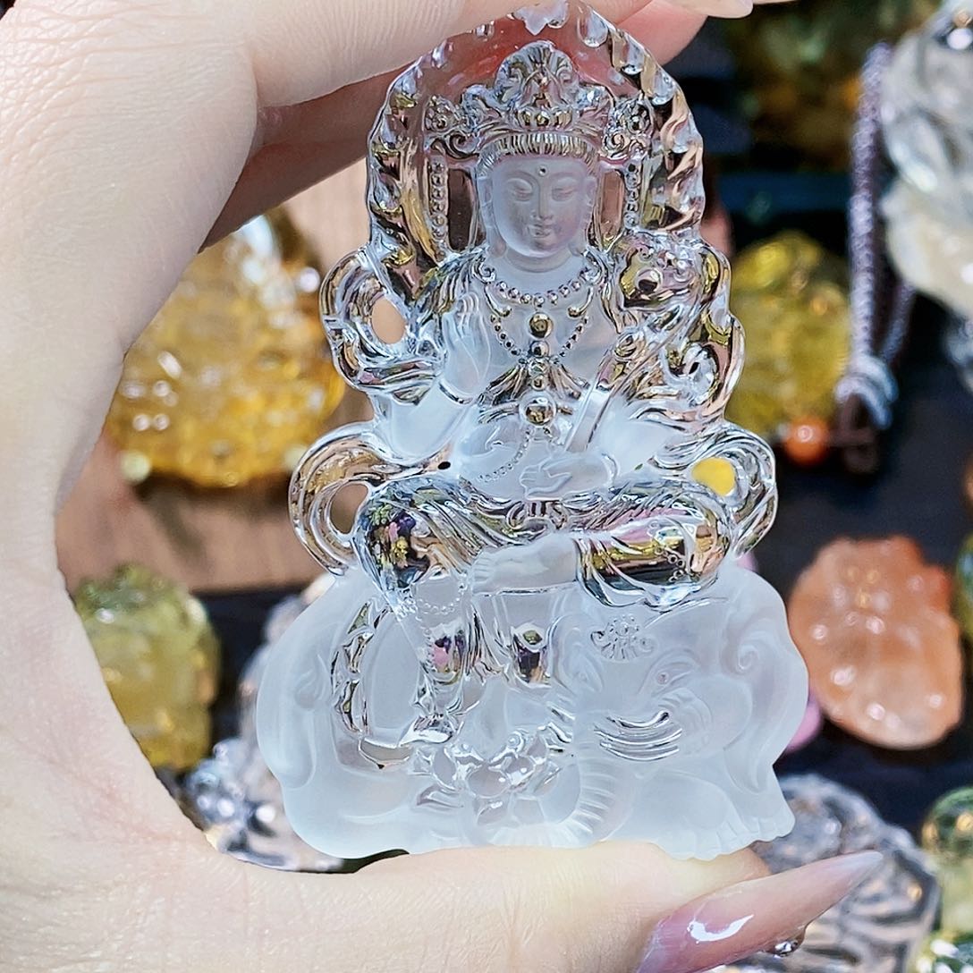 水晶颈饰未镶嵌曹*吊坠